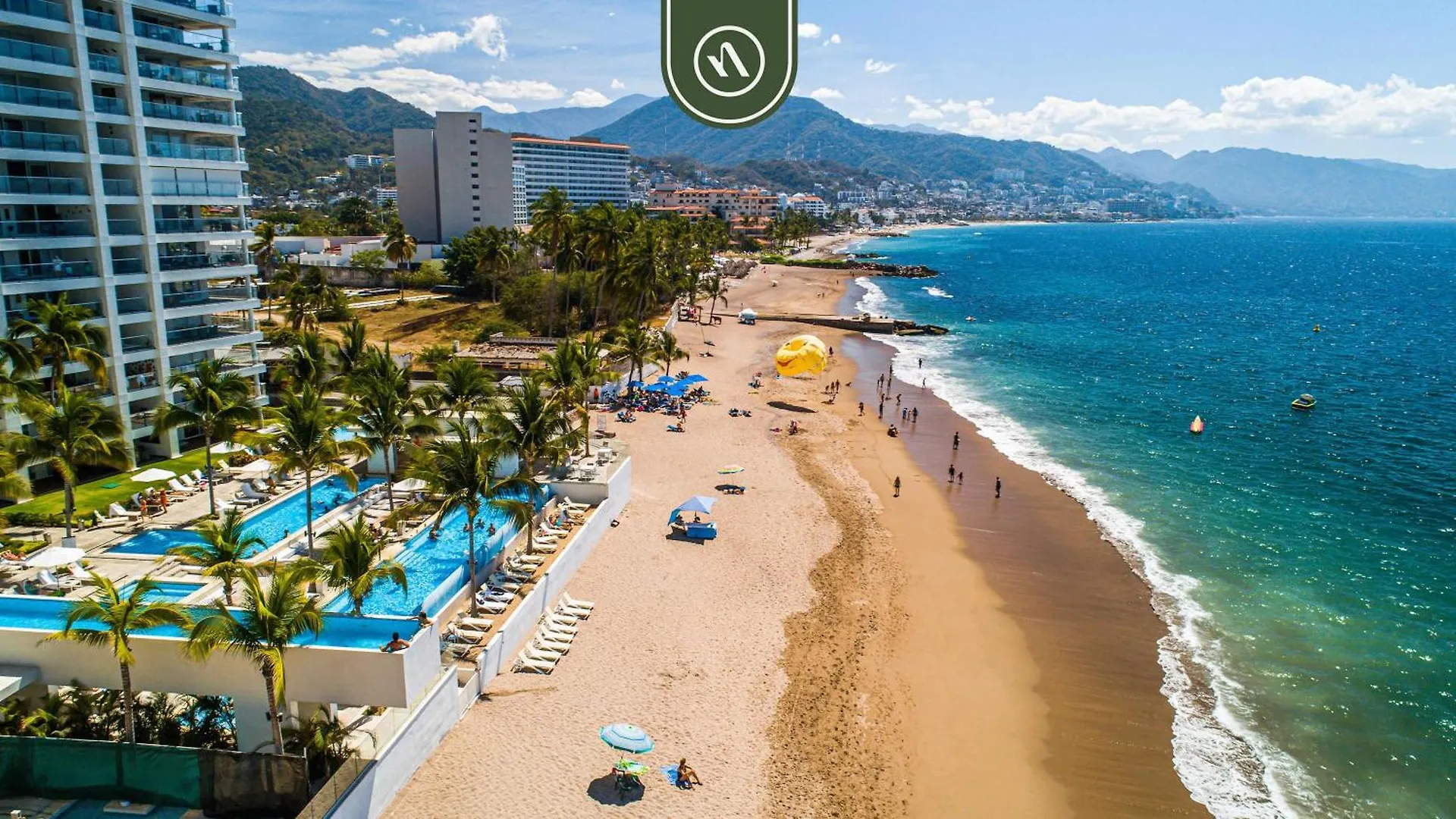 Apartment Luxury Oceanfront Studio - Beach - Pools - Gym Puerto Vallarta